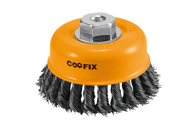 TWIST KNOTTED CUP BRUSH NEW TYPE 75mm/3"  M14 TWIST KNOTTED CUP BRUSH NEW TYPE 75mm/3"  M14