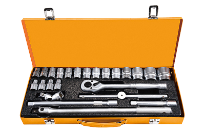 مفتاح 1/2 انش مع طقم سوكت 24 حبة مفتاح 1/2 انش مع طقم سوكت 24 حبة