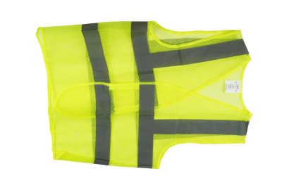 Green mesh safety vest with reflective L